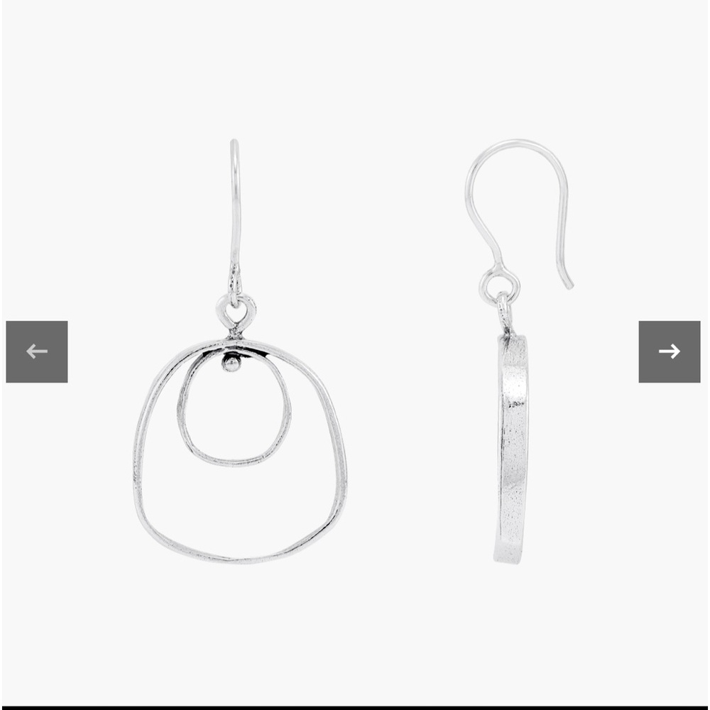 Doubles Frame Drop Earrings by Silpada new